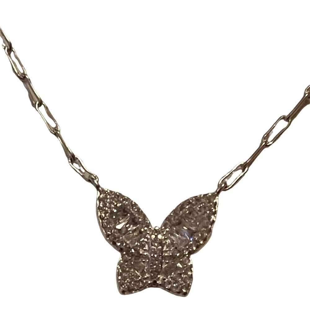 NWT And Now This Silver plated butterfly chain necklace